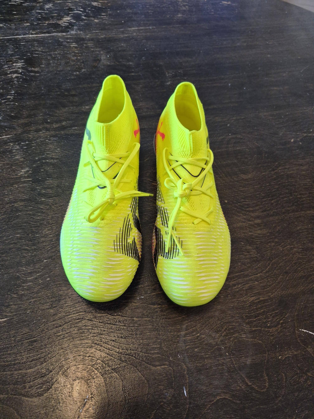 Womens Puma Future 8 Match FG/AG Neon Yellow Soccer Cleats